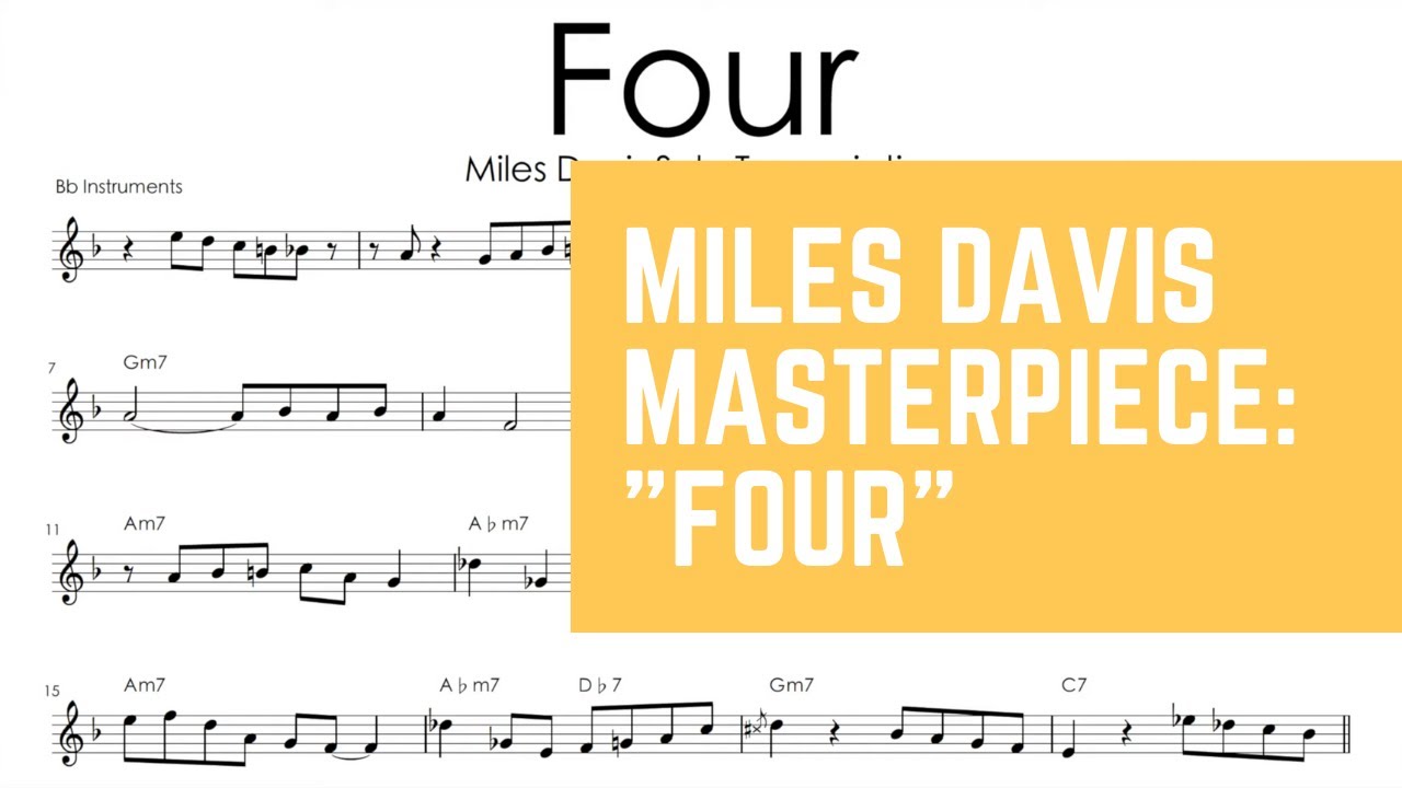 Miles Davis Masterpiece: "Four" - Trumpet Jazz Transcription Unveiled