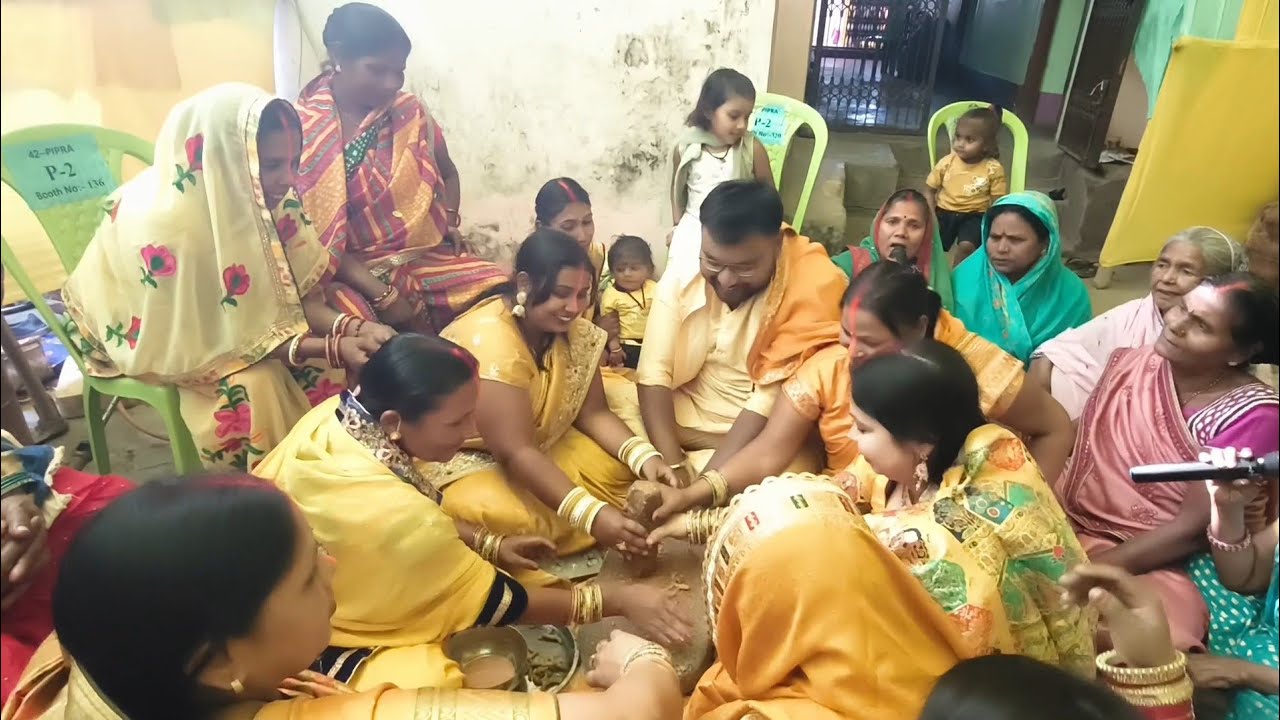 Haldi Kutai Ceremony | Shaadi ki Shubh Shuruaat | Indian Wedding Vlog💞 #youtube #faimly_vlog #video 