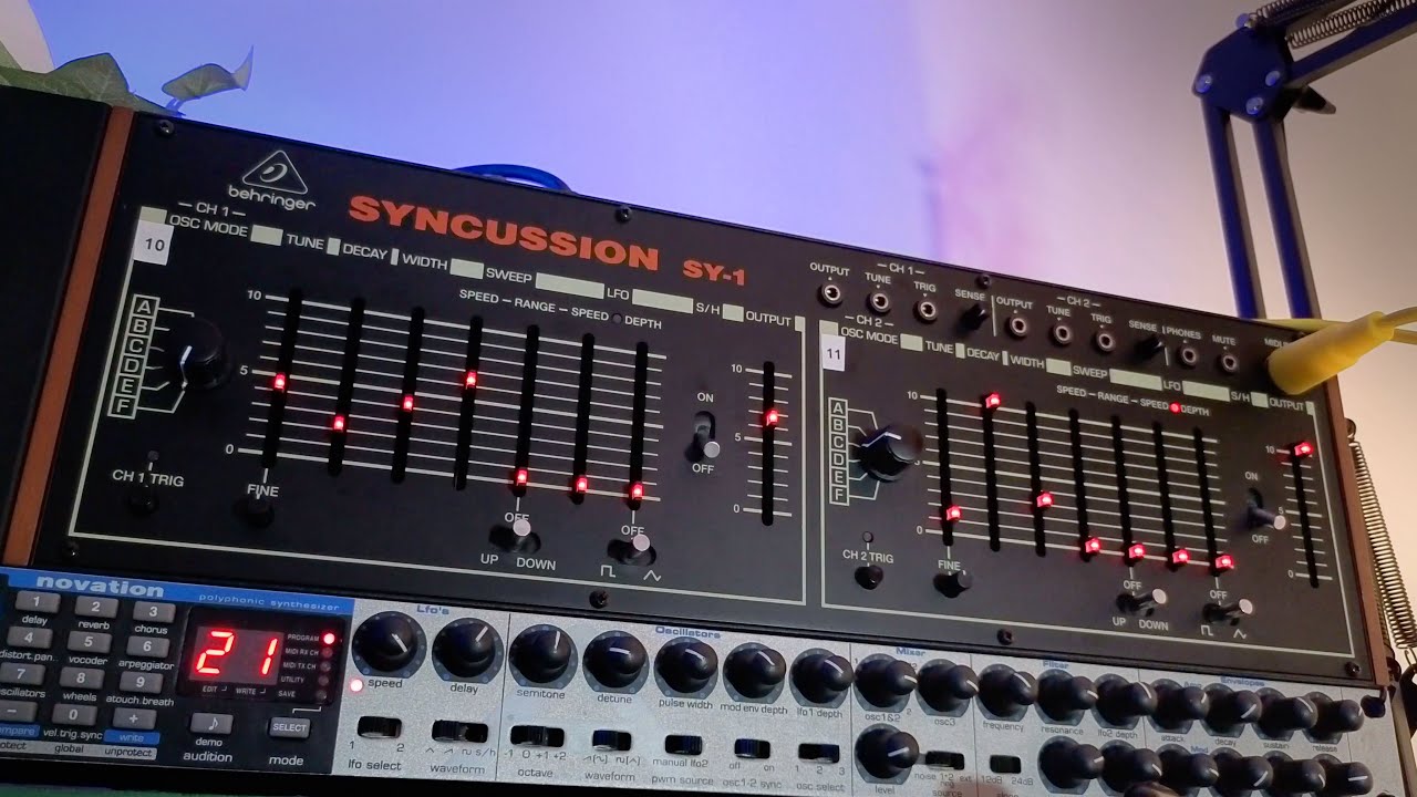 Behringer Syncussion SY-1 Sounds - One take, First Day