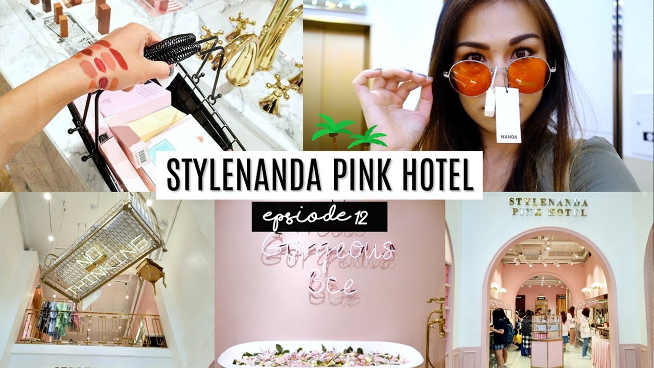 KOREA DIARY Ep.12: STYLENANDA PINK HOTEL VLOG Myeongdong Flagship Store 스타일난다 핑크호텔