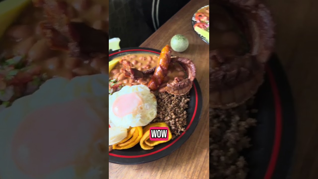 Una riqu&iacute;sima Bandeja paisa | &iquest;Lo han probado? #bandejapaisa #comidacolombiana #peruanosencolombia