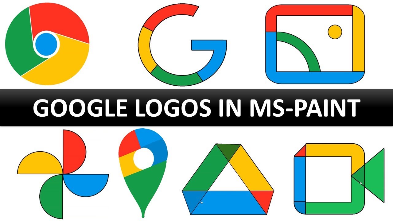 How to Draw Google Logos in MS Paint | Easy Step-by-Step Tutorial