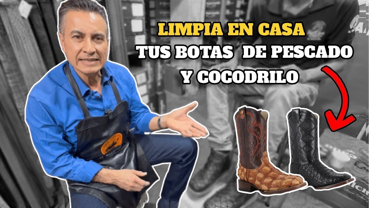 COMO LIMPIAR BOTAS DE COCODRILO DESDE CASA