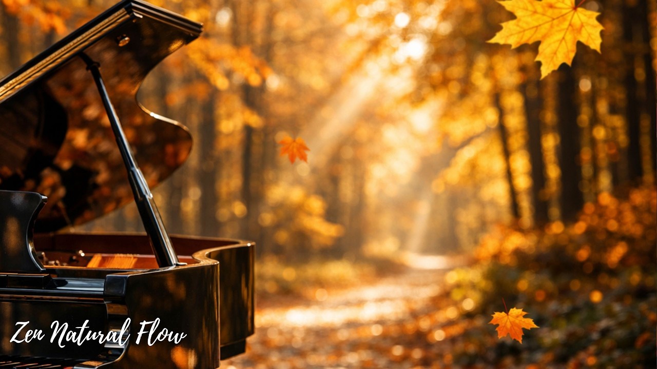 Relaxing Piano & Nature: Autumn Scenery for Stress Relief