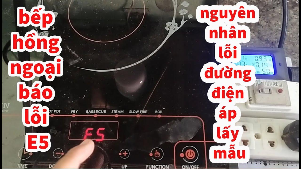 sửa bếp hồng ngoại báo lỗi E5