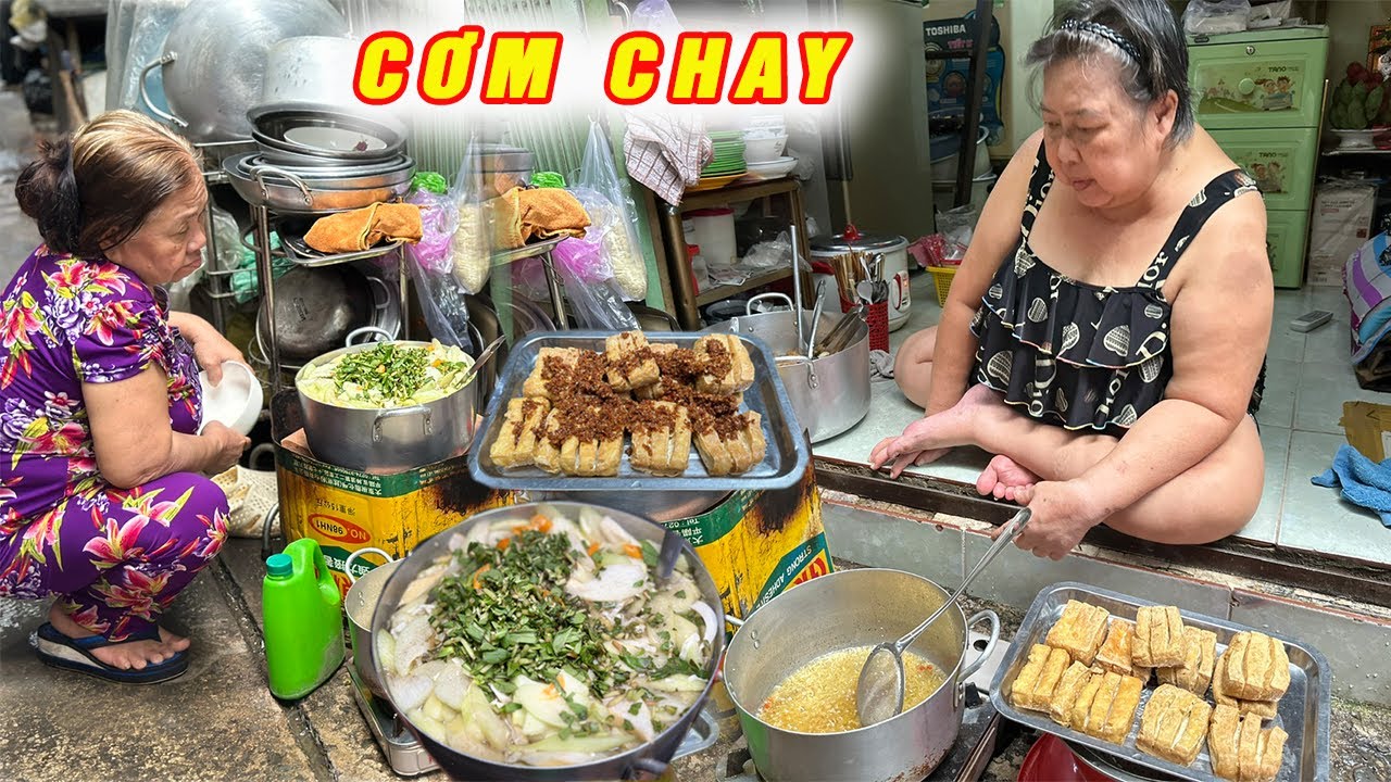 Quán Cơm Cô Lệ Nấu MÓN CHAY vui mừng có Khách đến mua Đôi khi Gồng Vốn giữ khách khi giá rau cao vót