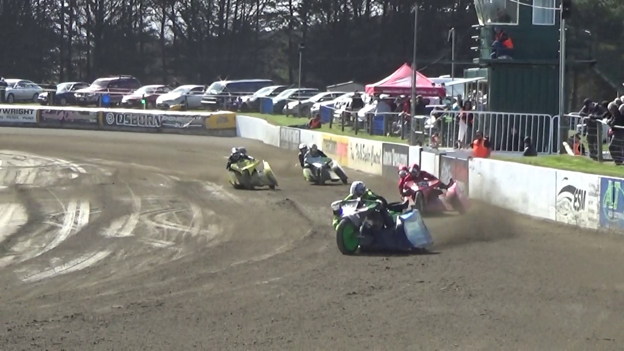 Oreti Park Speedway Meeting 25.02.2017 - Sidecar Support Heat 1