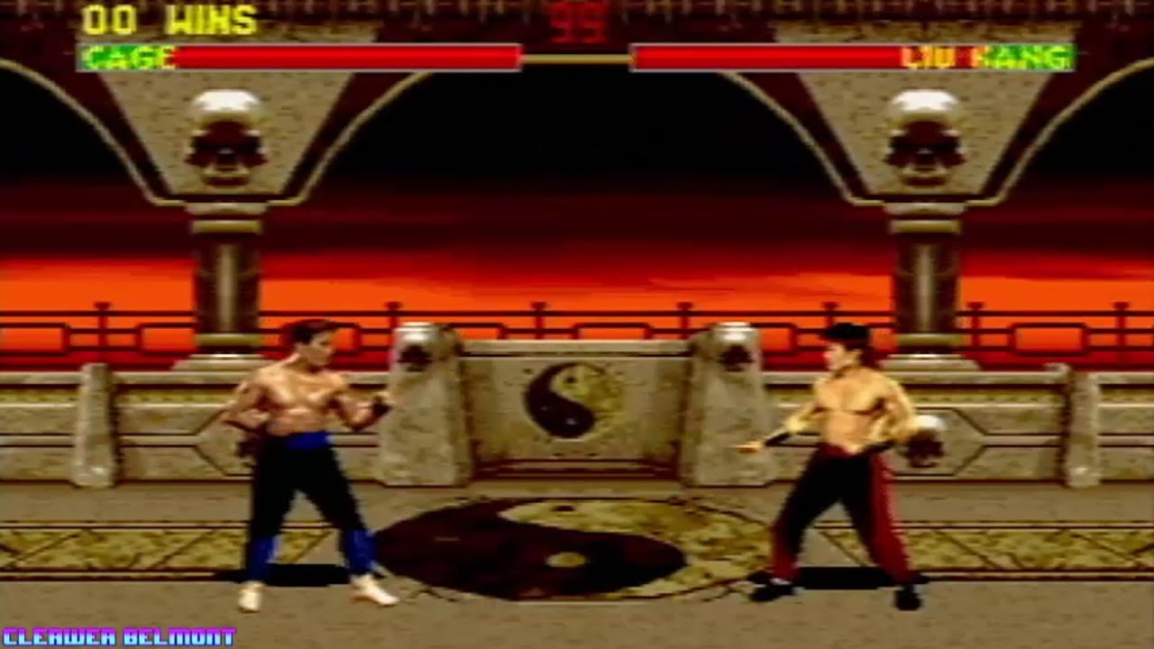 Mortal Kombat II (SEGA Mega Drive/Genesis) Johnny Cage Playthrough - Played on real hardware