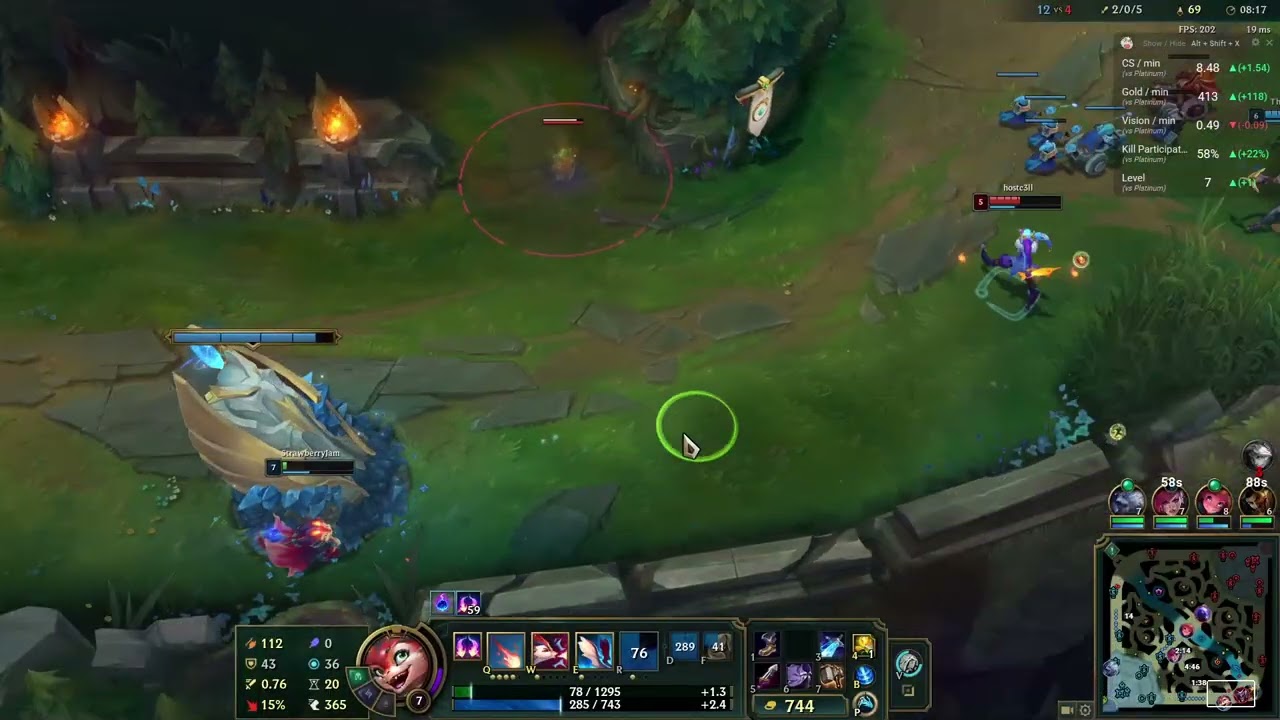 High damage slow burner Smolder Akshan botlane gameplay!