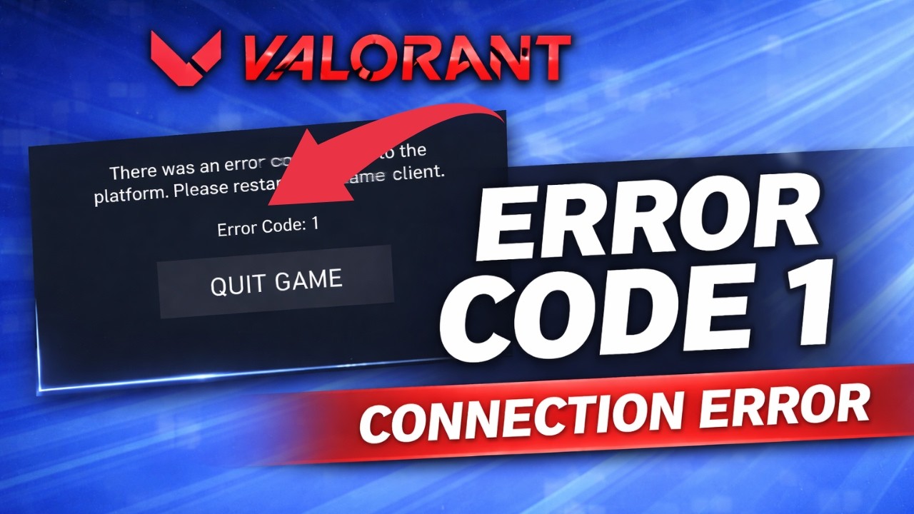 How to Fix Valorant Error Code 1 | Game Lost Connection Fix (Relaunch Client Error)