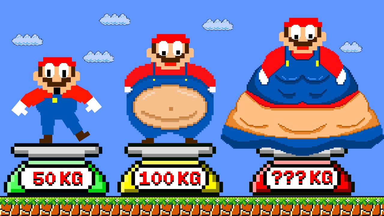 Evolution of Fat Mario Growing Up Compilation: If Mario Love Peach | Game Animation