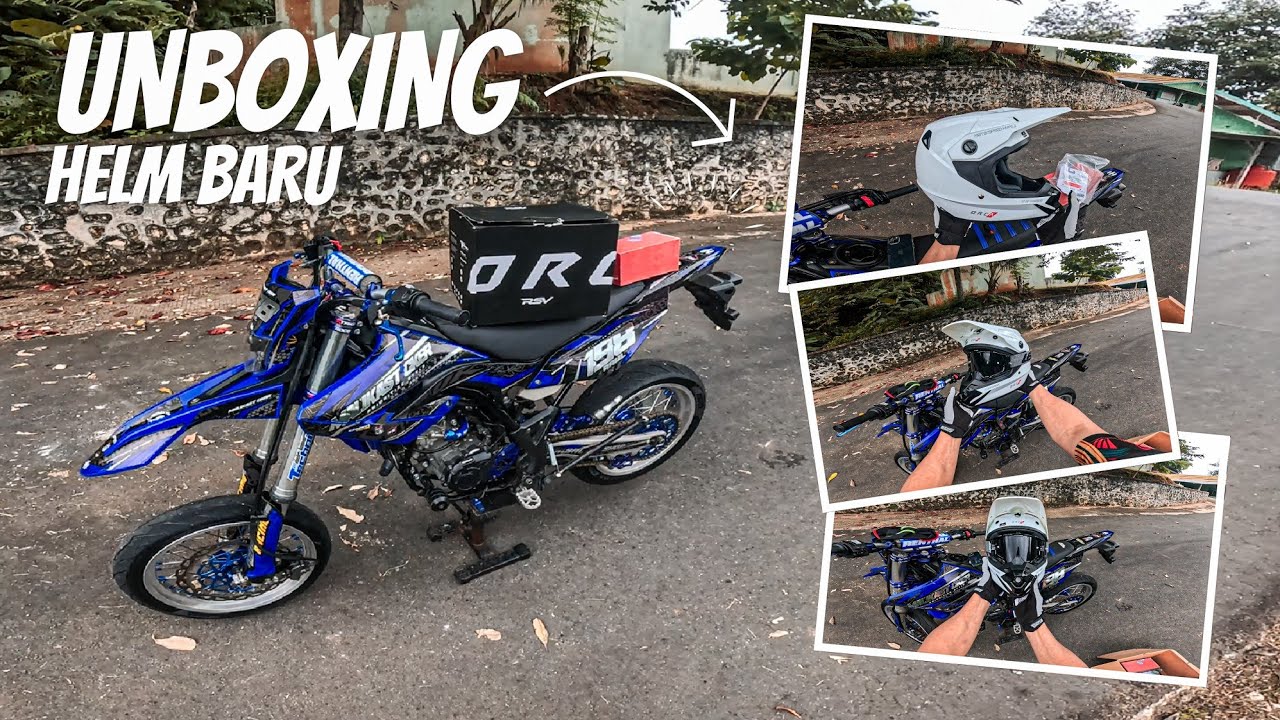 UNBOXING HELM TRAIL SUPERMOTO BUDGET PELAJAR | ORCAPOWERGEAR