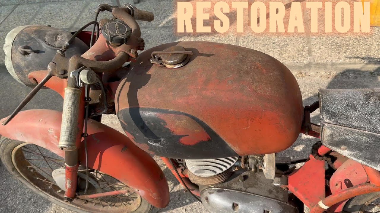 RESTORATION ITALY MOTORCYCLE RESTAURO MOTOCICLETTA ITALIANA D'EPOCA VINTAGE , cedo il progetto.