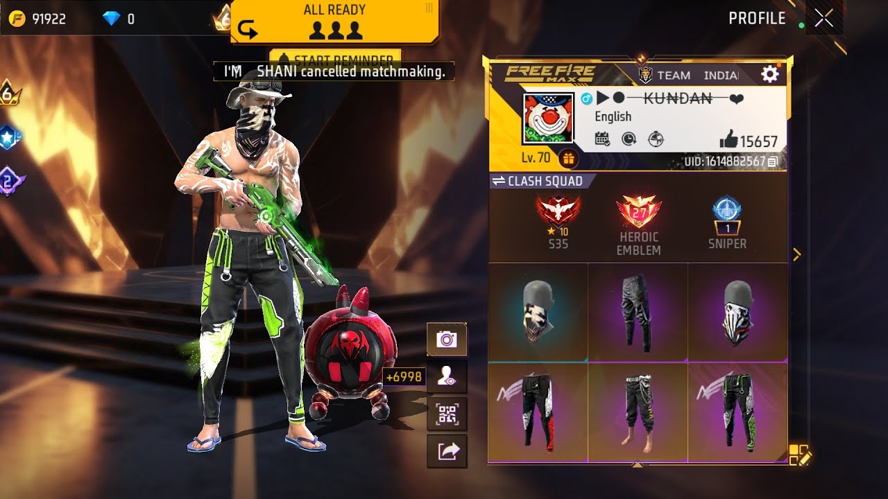 free fire new live start hone ja raha hai jo ki aaj CS rank hoga