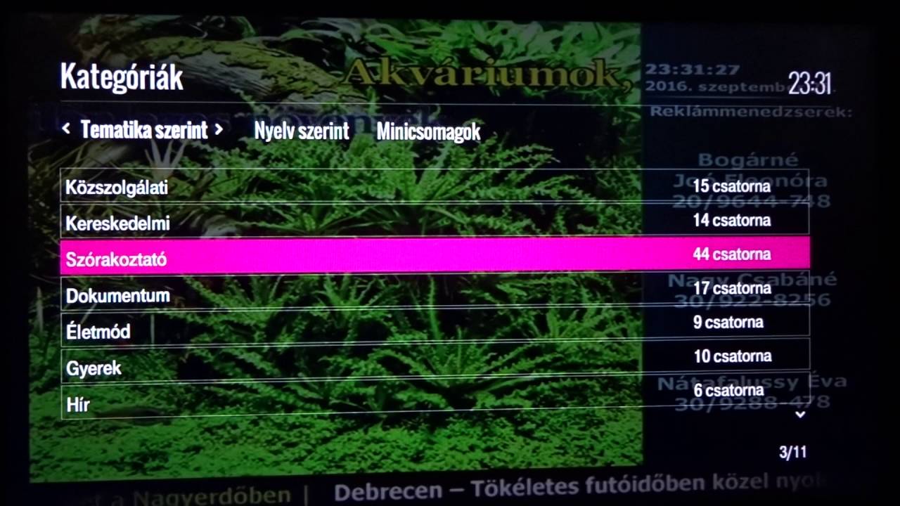 Magyar Telekom IPTV STB felhasználói felület (Cisco, Tatung) I.rész