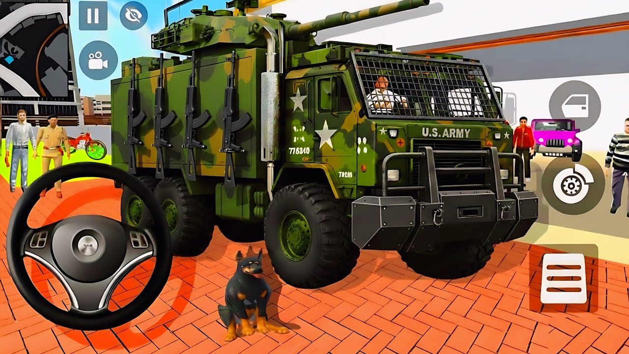 🤑Indian Thift Auto Simulator🤩Indian Showroom Purchase😯Modified Monster Gun Army truak And Bike🥳Game