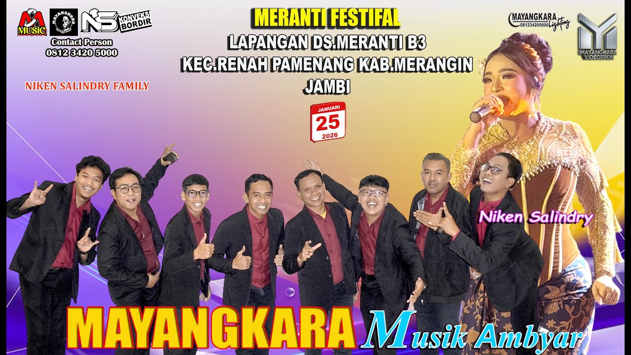 perform MAYANGKARA MUSIC NIKEN SALINDRY || MERANTI FESTIFAL DI LAP.DS.MERANTI B3 JAMBI 25 JAN 2026