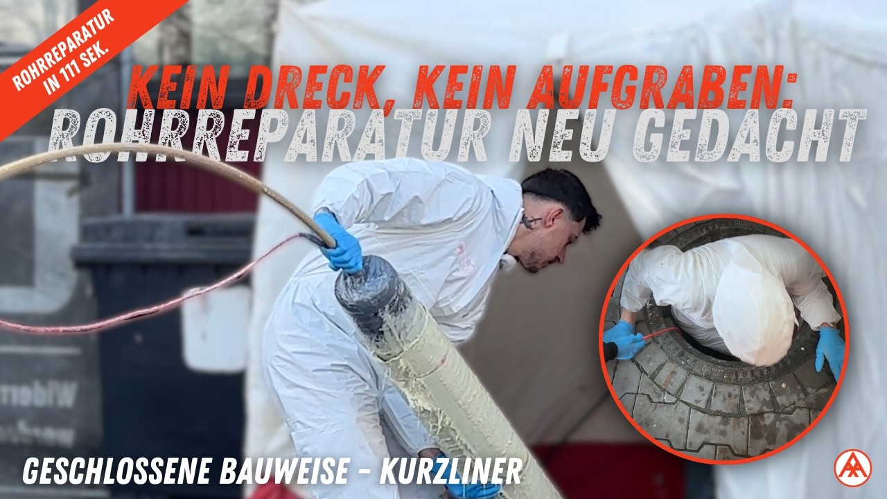 Kurzliner Rohrsanierung erklärt – So repariert Abfluss-AS ein defektes Abflussrohr von innen