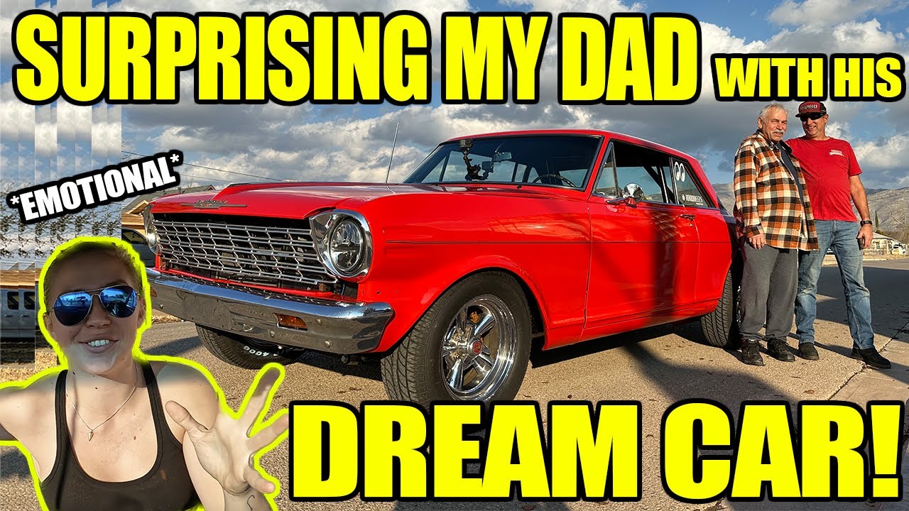 MY DAD WITH HIS DREAM CAR!