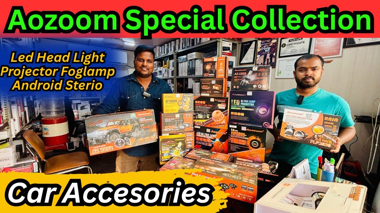 Aozoom Led Light🔥Car Accesories in Bhubaneswar | Android Sterio, Speaker, Dashcam, Foglamp, Base2top