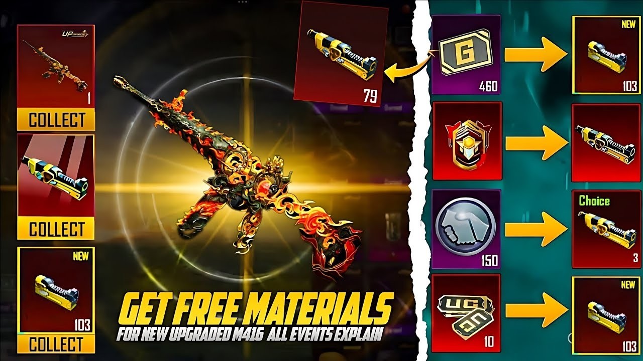 NEW M416 CRIMSON SKYBLADE GIVEAWAY AT 7500 SUBS | 8100 UC GIVEAWAY | 5 RP GIVEAWAT AT 5K SUBS
