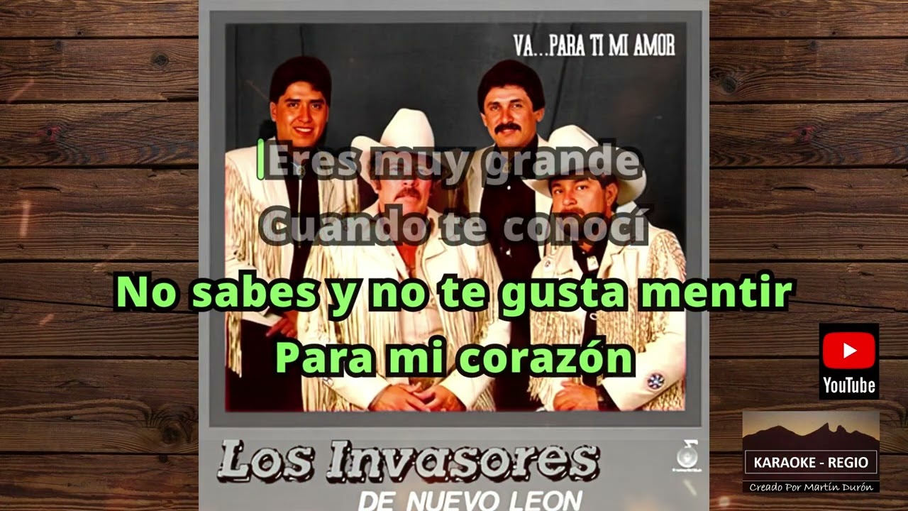 Invasores - Para Ti Mi Amor   Karaoke con 2da