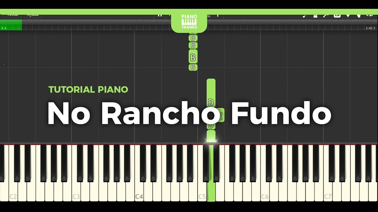 Chitãozinho e Xororó -  No Rancho Fundo | Tutorial Piano