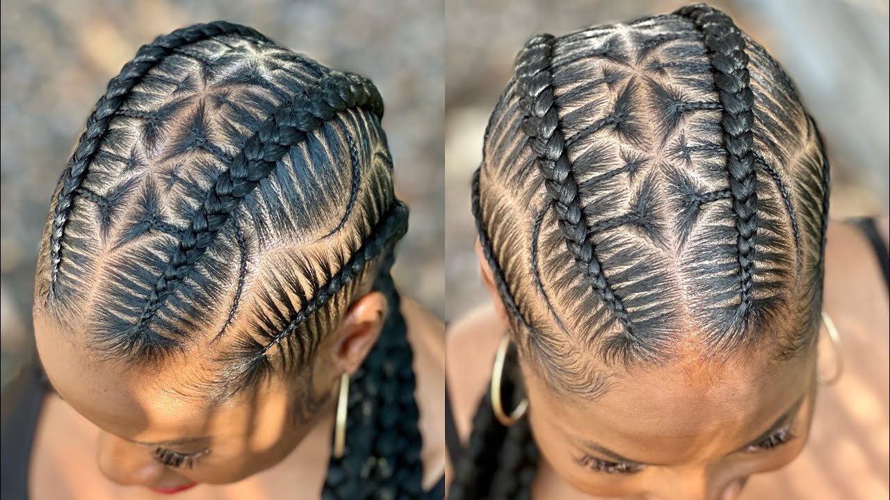 4 stitch braids design✨💕