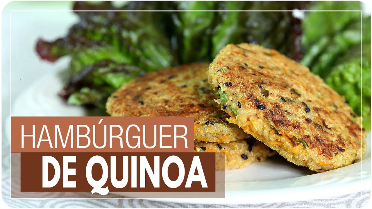 HAMBÚRGUER SAUDÁVEL DE QUINOA - fácil de preparar