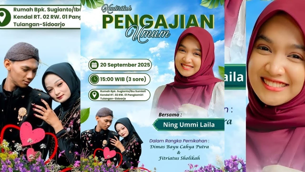 LIVE NING UMI LAILA HARI INI DS PANGKEMIRI - TULANGAN - SIDOARJO | ACARA PERNIKAHAN DIMAS & FITRI