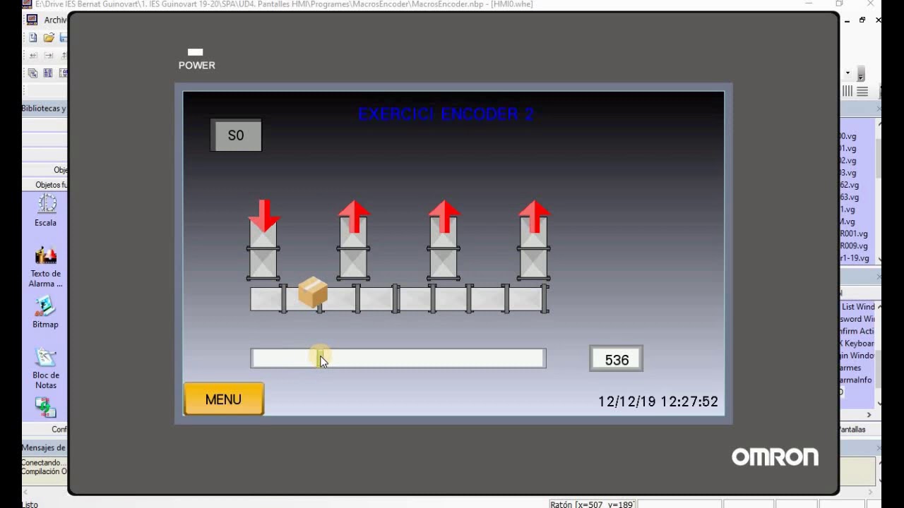 NB Designer: Macros. OMRON HMI.