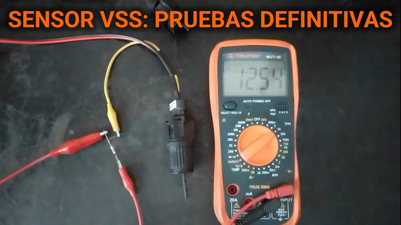 SENSOR DE VELOCIDAD DE VEHÍCULO (VSS): PRUEBA CON MULTIMETRO.