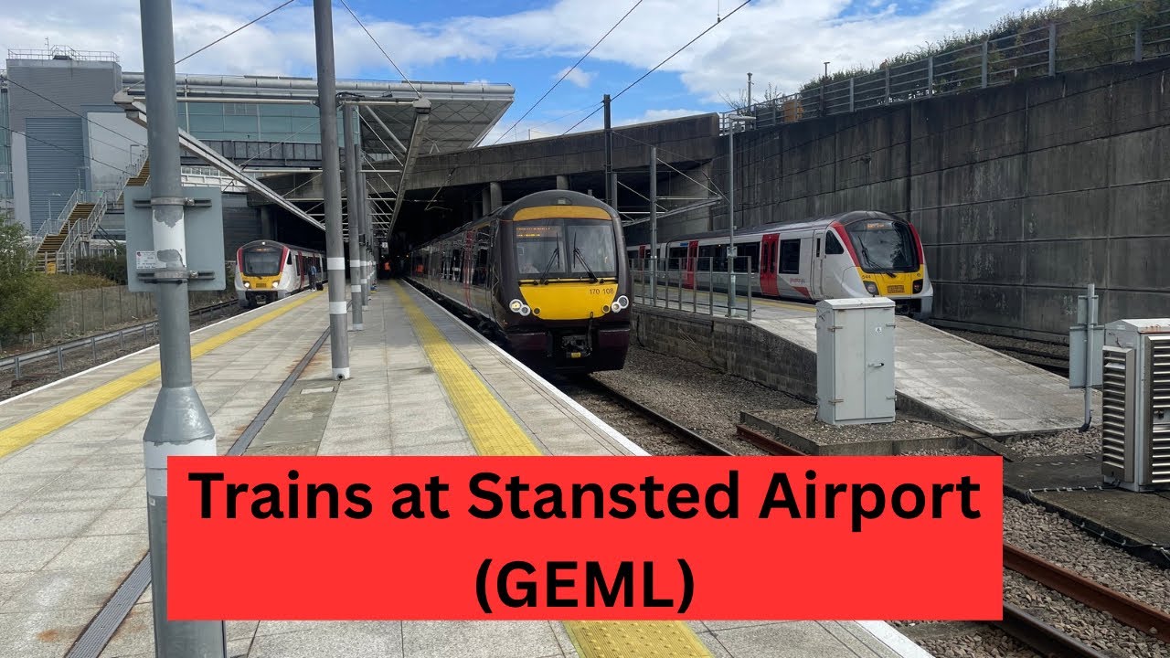 Trains at Stansted Airport