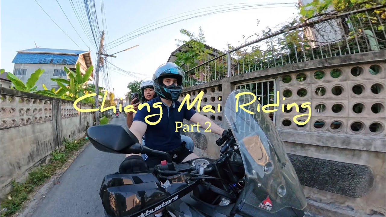 รีวิวขี่มอเตอร์ไซค์ honda cb500x เล่นในเมืองเก่าเชียงใหม่(คูเมือง)และลองใช้ Insta360 x4air  ตอนที่ 2