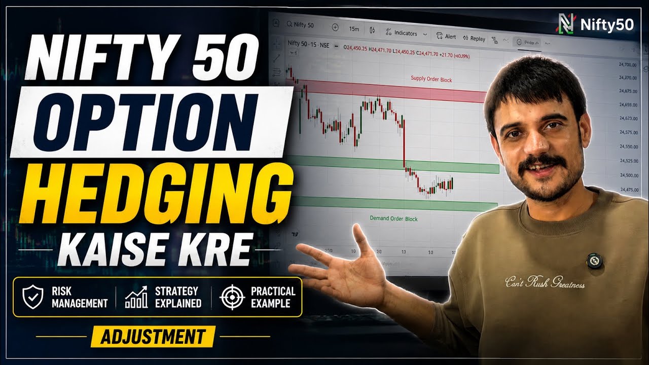 Nifty 50 Option Hedging Kaise Kre? | Always follow Risk management | Trade With Vikas