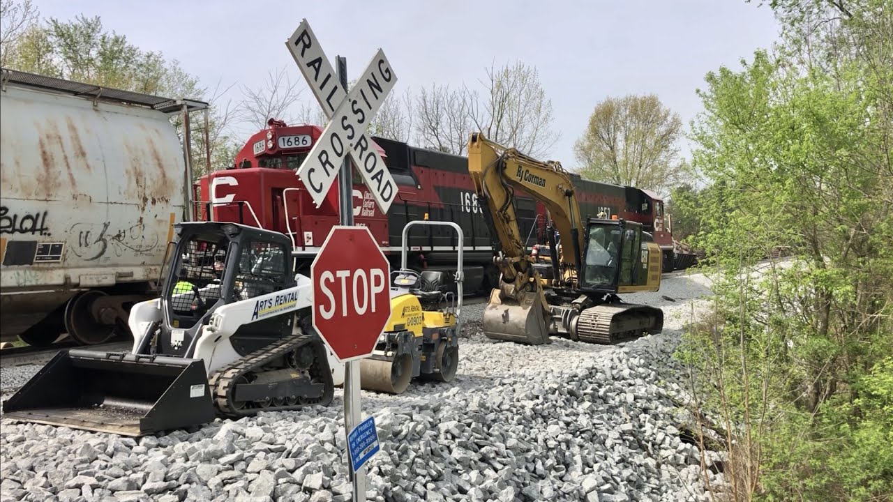 Ohio Train Derailment Update & Train Stalls On Hill, See How Stalled Train Is Moved Over The Hill