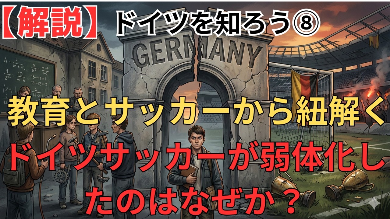 【ドイツを知ろう⑧】教育とサッカーの停滞から社会を見る