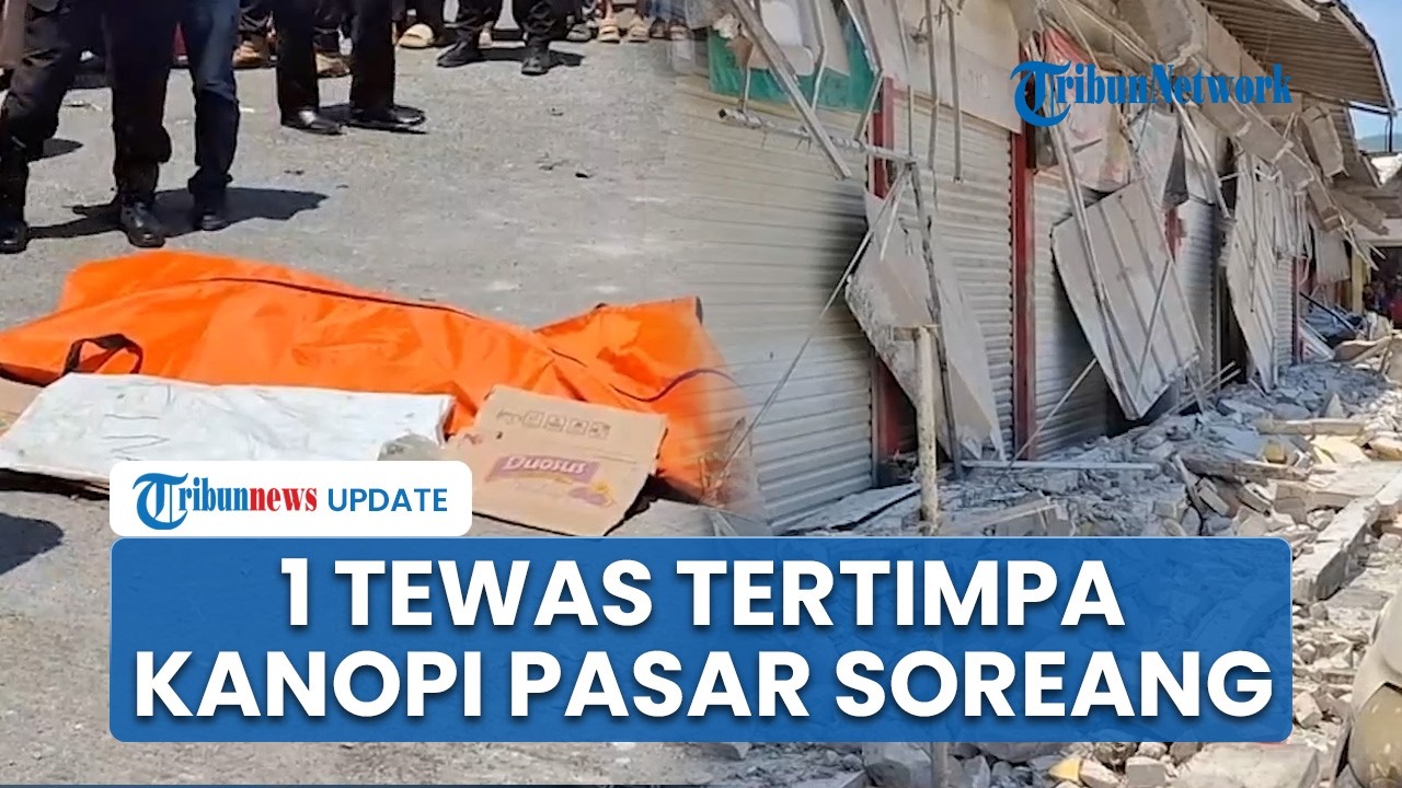Kronologi Ambruknya Kanopi Pasar Soreang Bandung, 1 Orang Tewas & Belasan Kios Terdampak