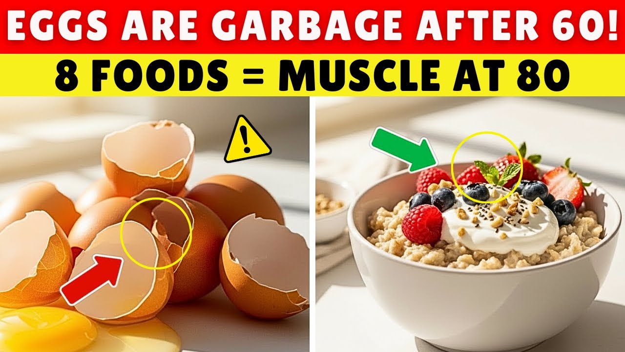 Forget Protein Powder! THESE 8 Cheap Breakfast Foods Build Muscle FASTER After 60