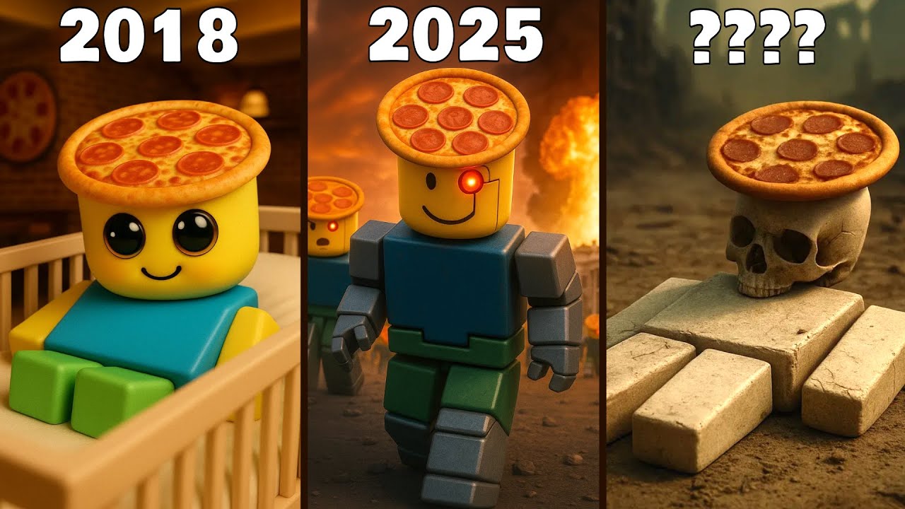 Evolution of Noobini Pizzanini Roblox - Italian Brainrot