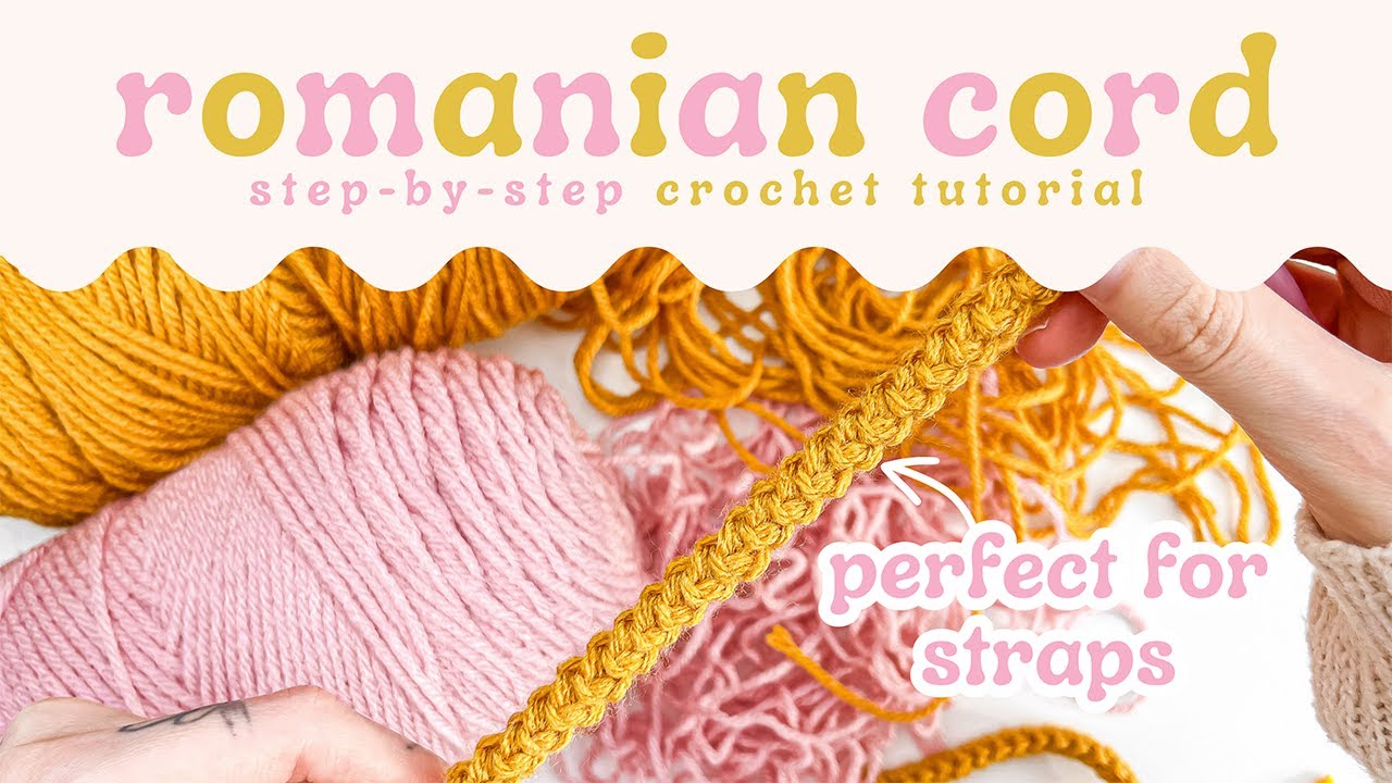 Crochet Romanian Cord Tutorial ~ STEP BY STEP