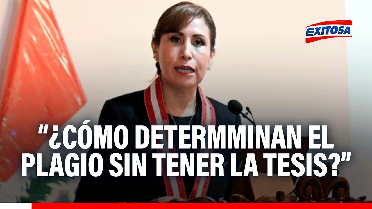 🔴🔵Tesis de Patricia Benavides: ¿Cómo determinan plagio sin tener el documento?, cuestiona su abogado