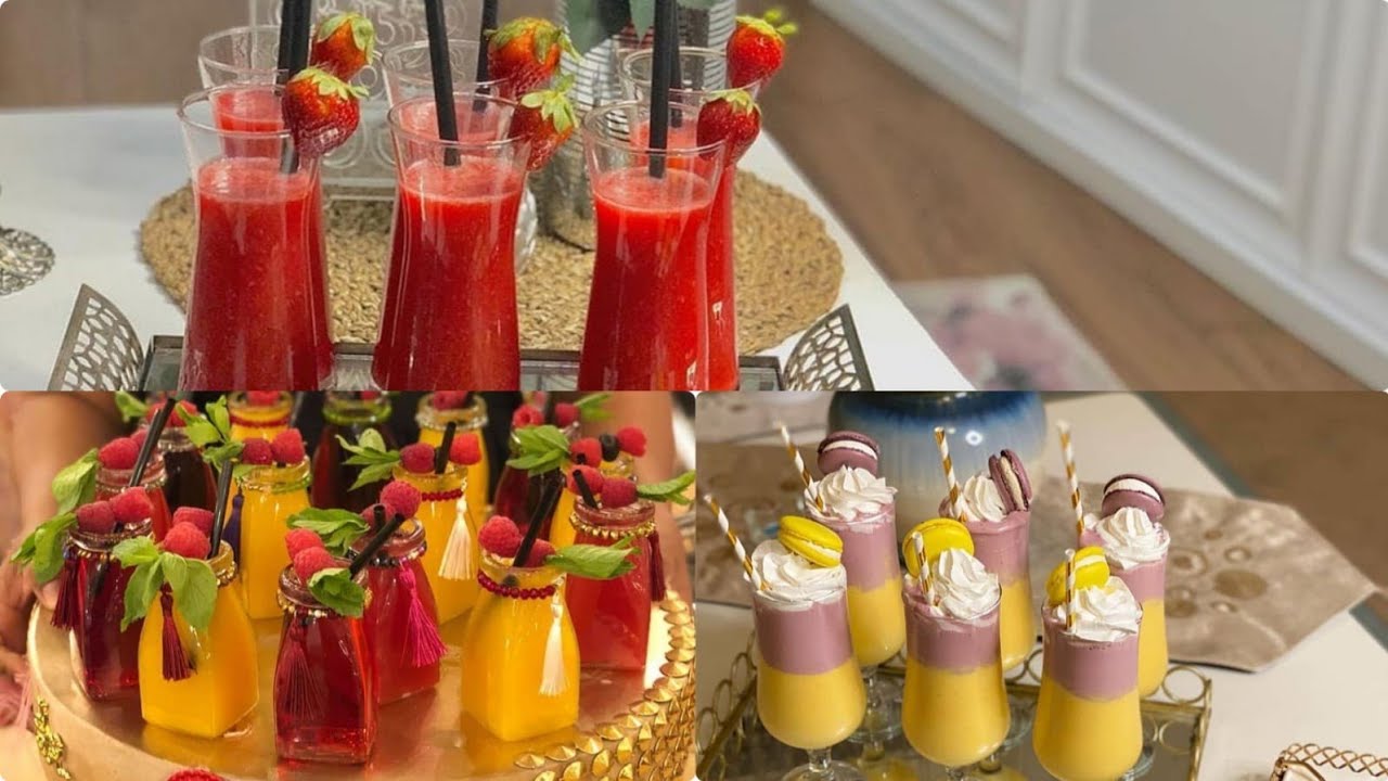 سلسلة رمضان 2020:  عصائر و طرق تقديم راقية 🍷🍷🍷🍷🍷🍷🍷