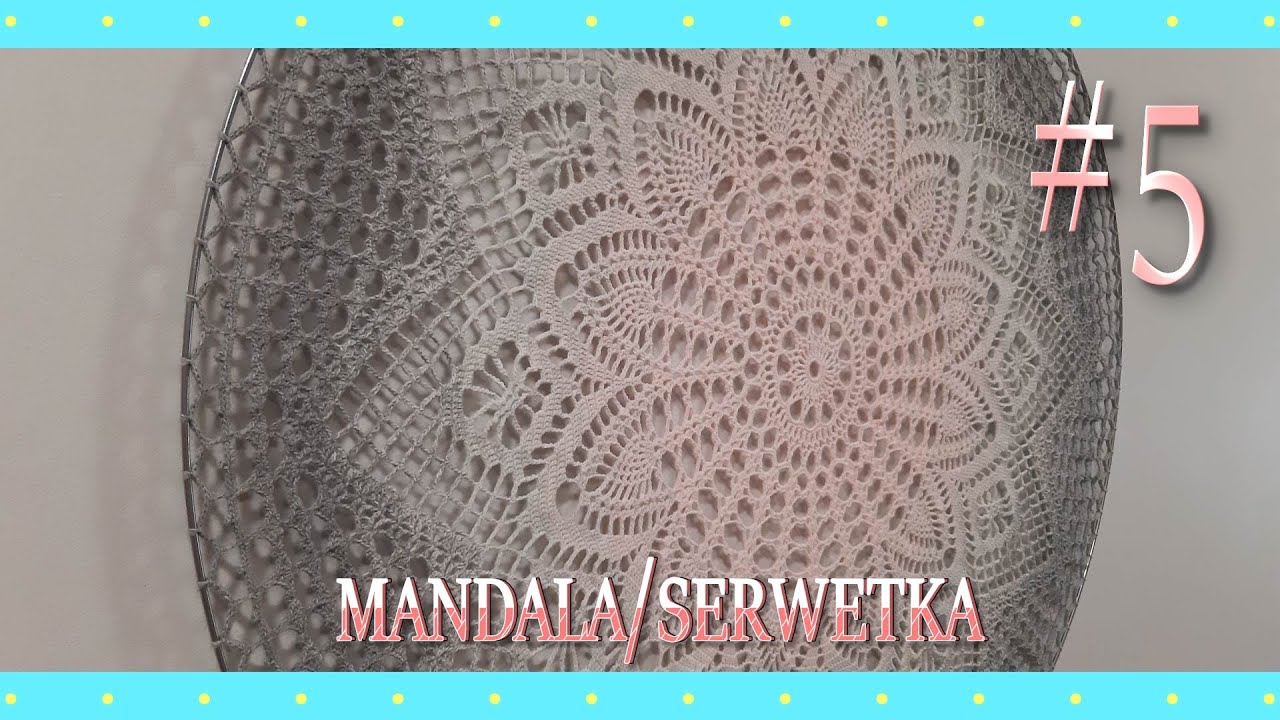 Mandala/serwetka na szydełku #5/5 (rzędy 46-53)
