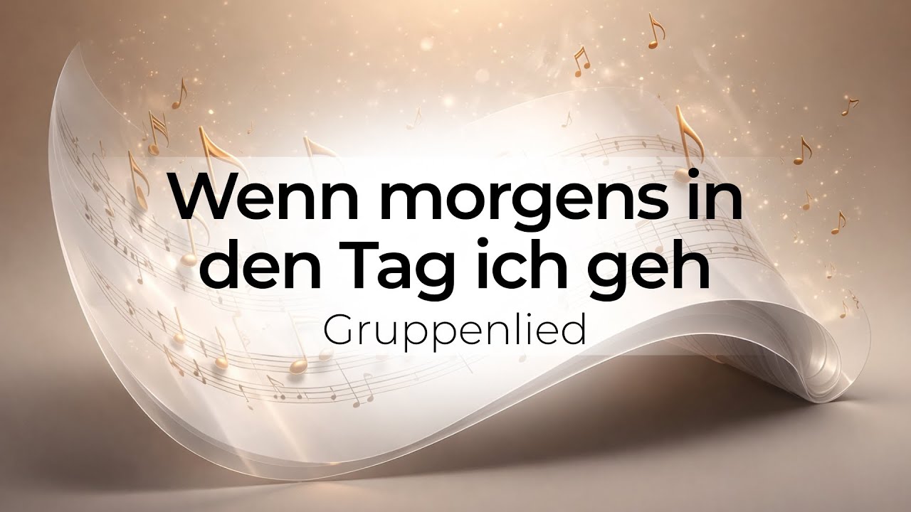 Wenn morgens in den Tag ich geh