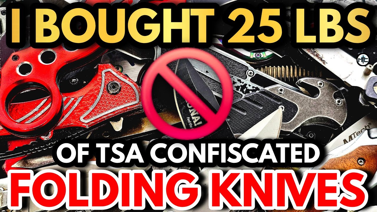 I Bought 25 POUNDS Of TSA Confiscated Knives