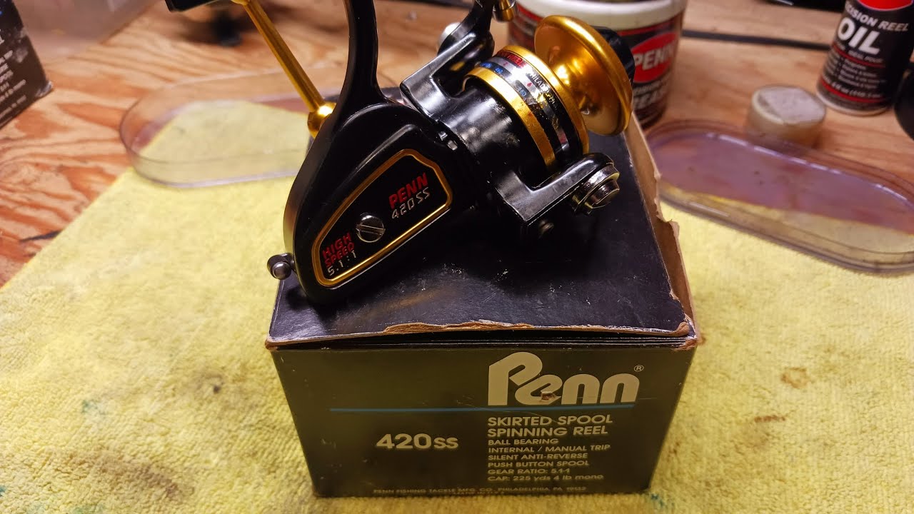 Penn 420SS Spinfisher Ultra Light Ball Bearing Spinning Reel Reassembly Service