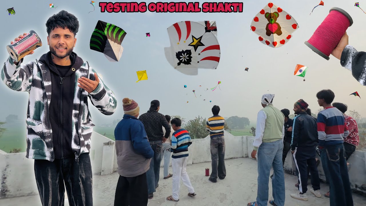 TESTING ORIGINAL SHAKTI GATTU😍 * KITE FIGHT * CUTTING UNLIMITED KITES 😱💯