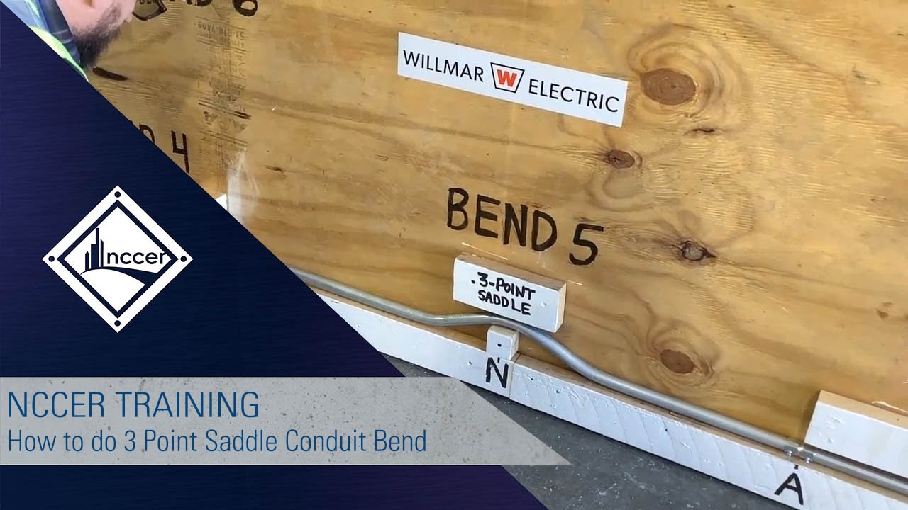How to do 3 Point Saddle Conduit Bend (NCCER Module 26107)