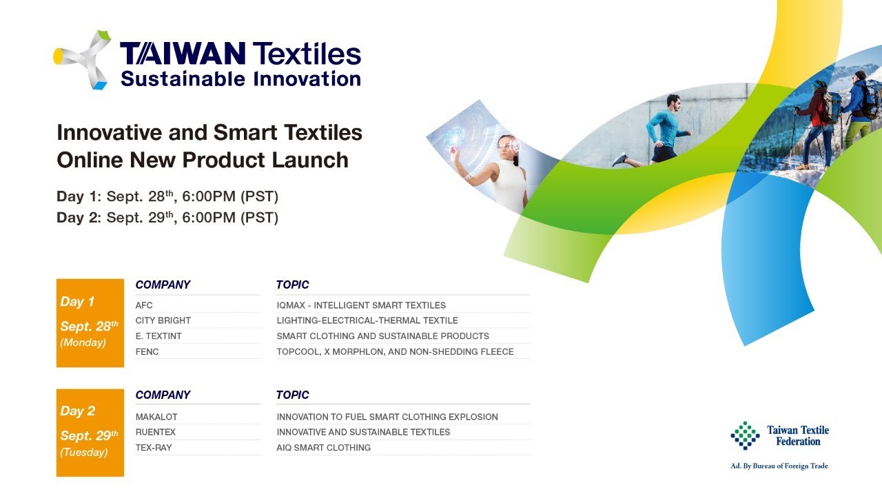 Innovative and Smart Textiles Online New Product Launch 【Part 2】